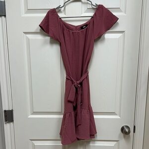 Women's Off-Shoulder Mauve DKNY size 8 Dress